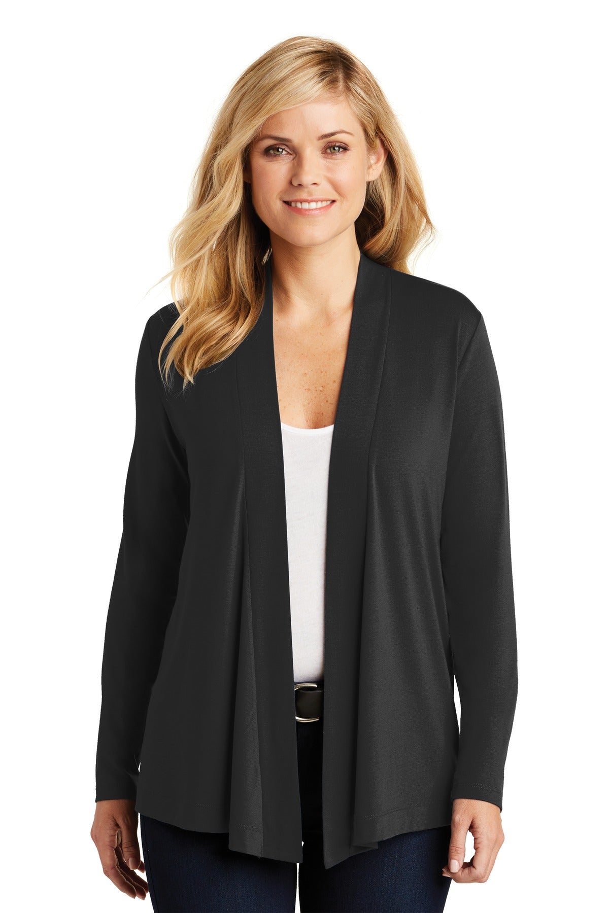 Port Authority Women's Concept Open Cardigan. L5430 - Black