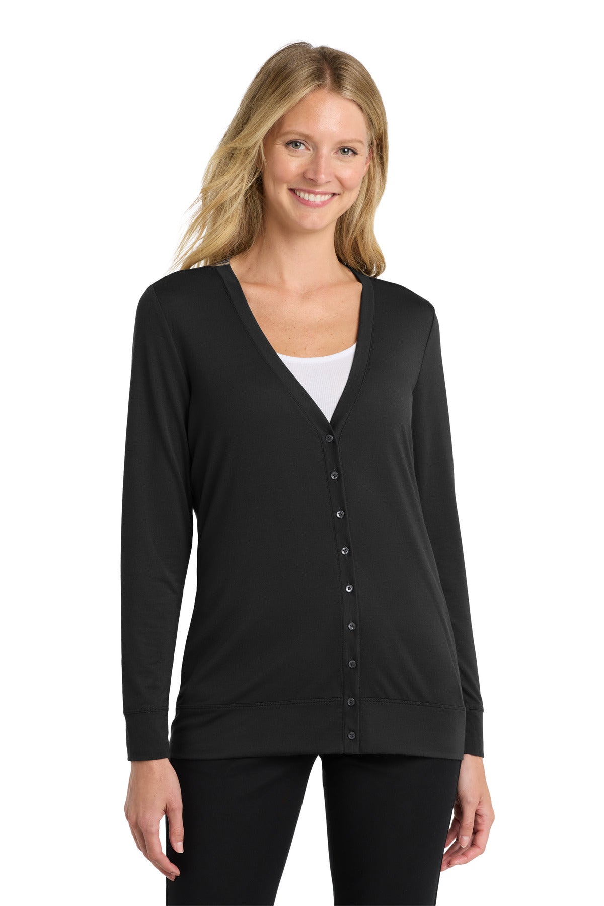 Port Authority Women's Concept Cardigan. L545 - Black