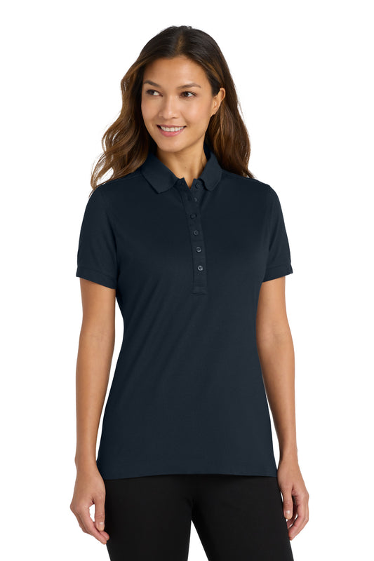 Port Authority Women's Stretch Pique Polo. L555 - Dress Blue Navy