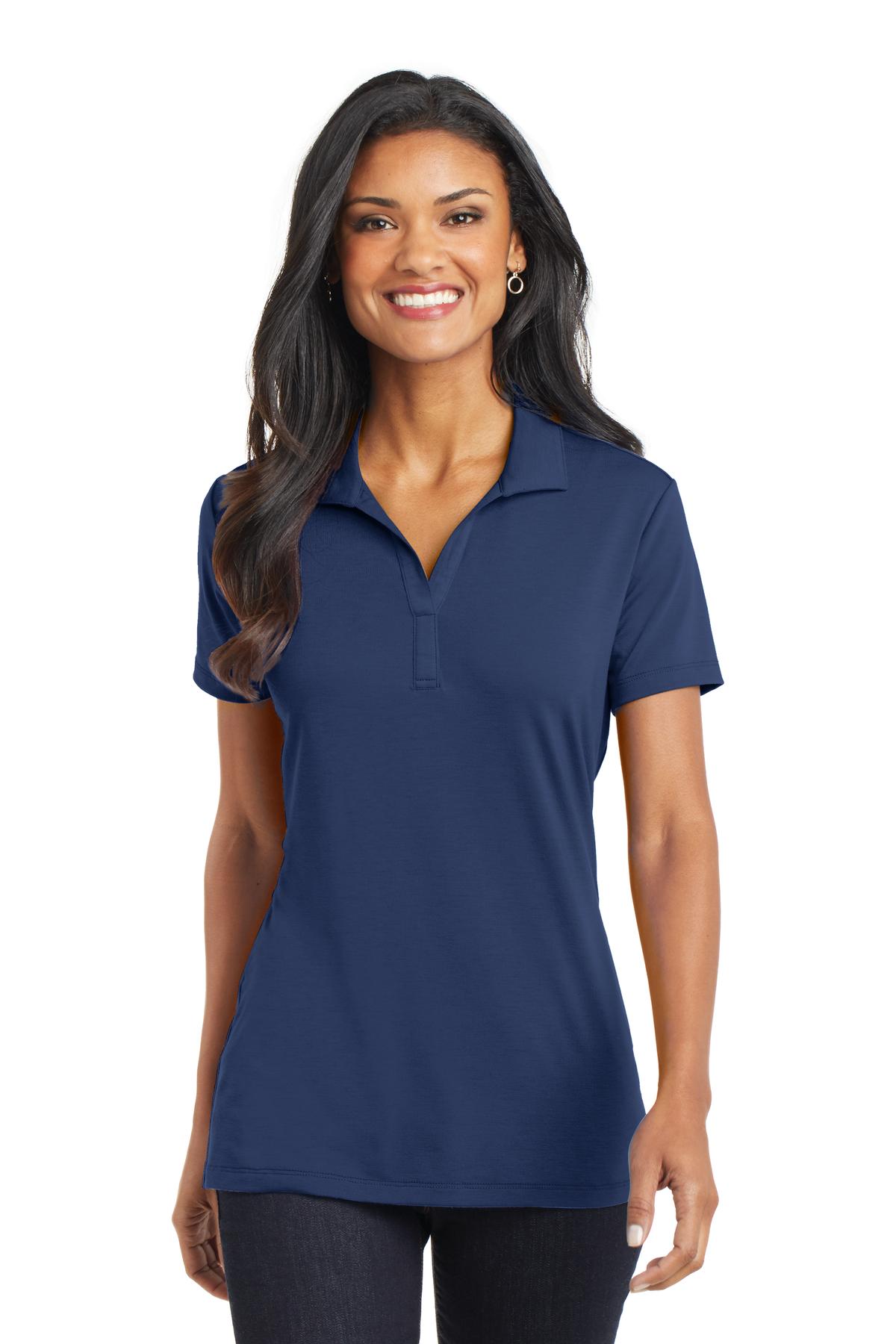 Port Authority Women's Cotton Touch Performance Polo. L568 - Estate Blue