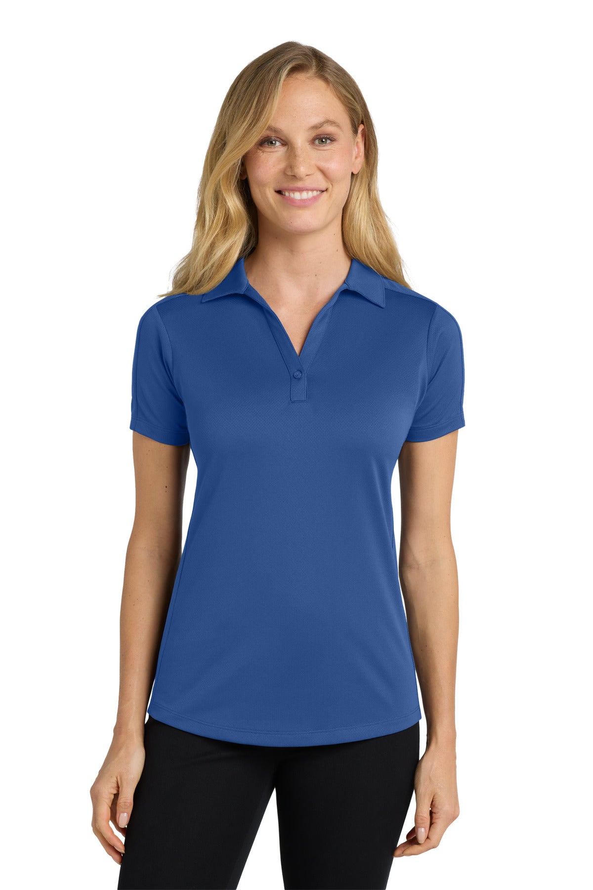 Port Authority Women's Diamond Jacquard Polo. L569 - True Blue