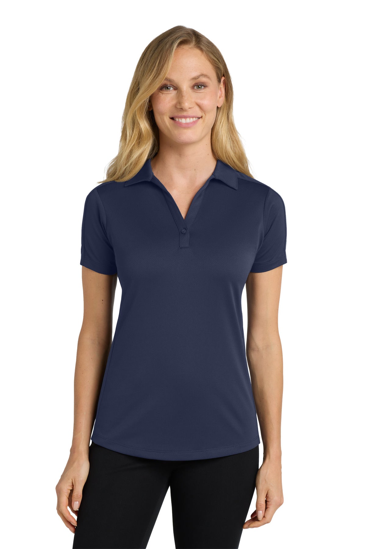 Port Authority Women's Diamond Jacquard Polo. L569 - True Navy