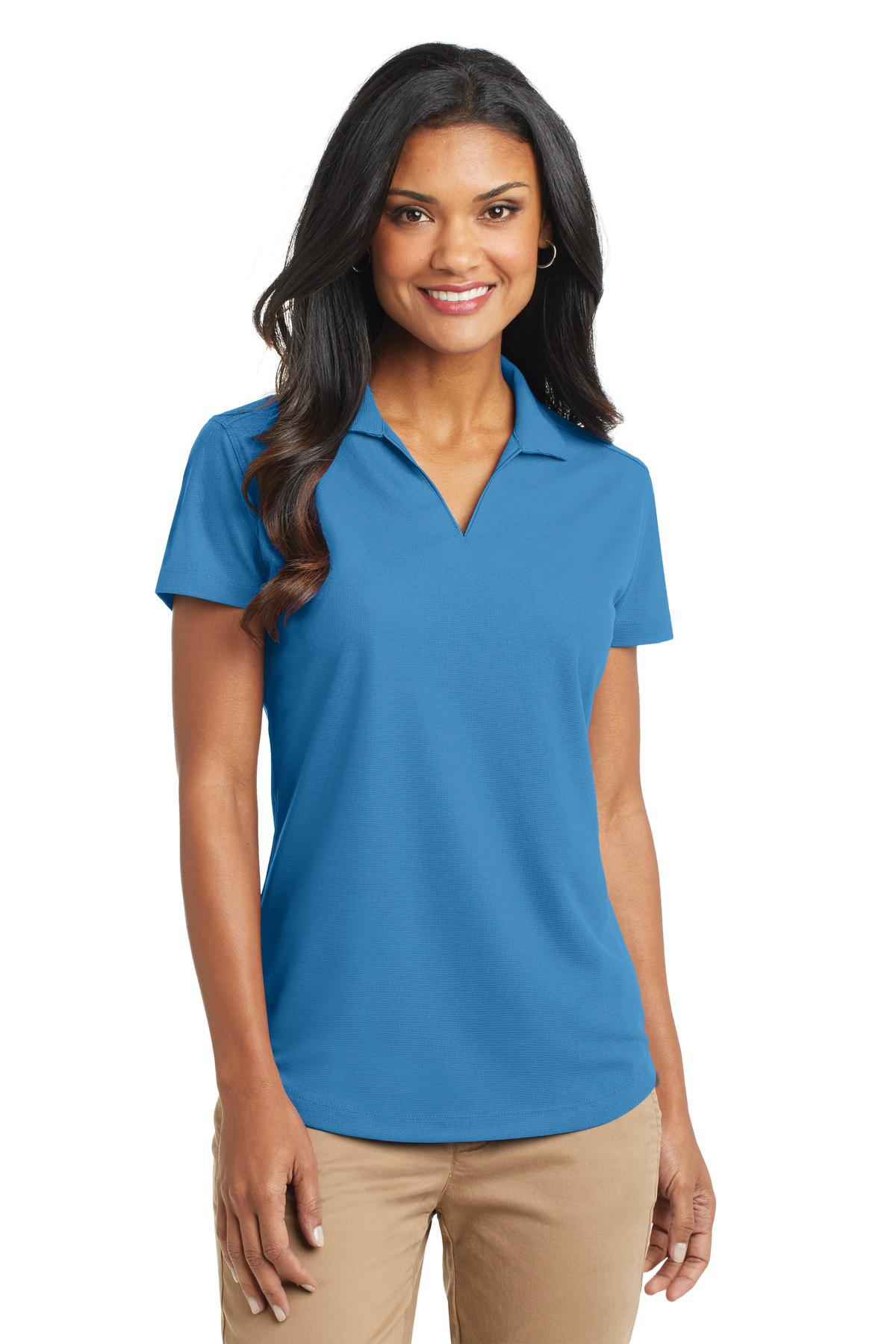 Port Authority Women's Dry Zone Grid Polo. L572 - Celadon Blue