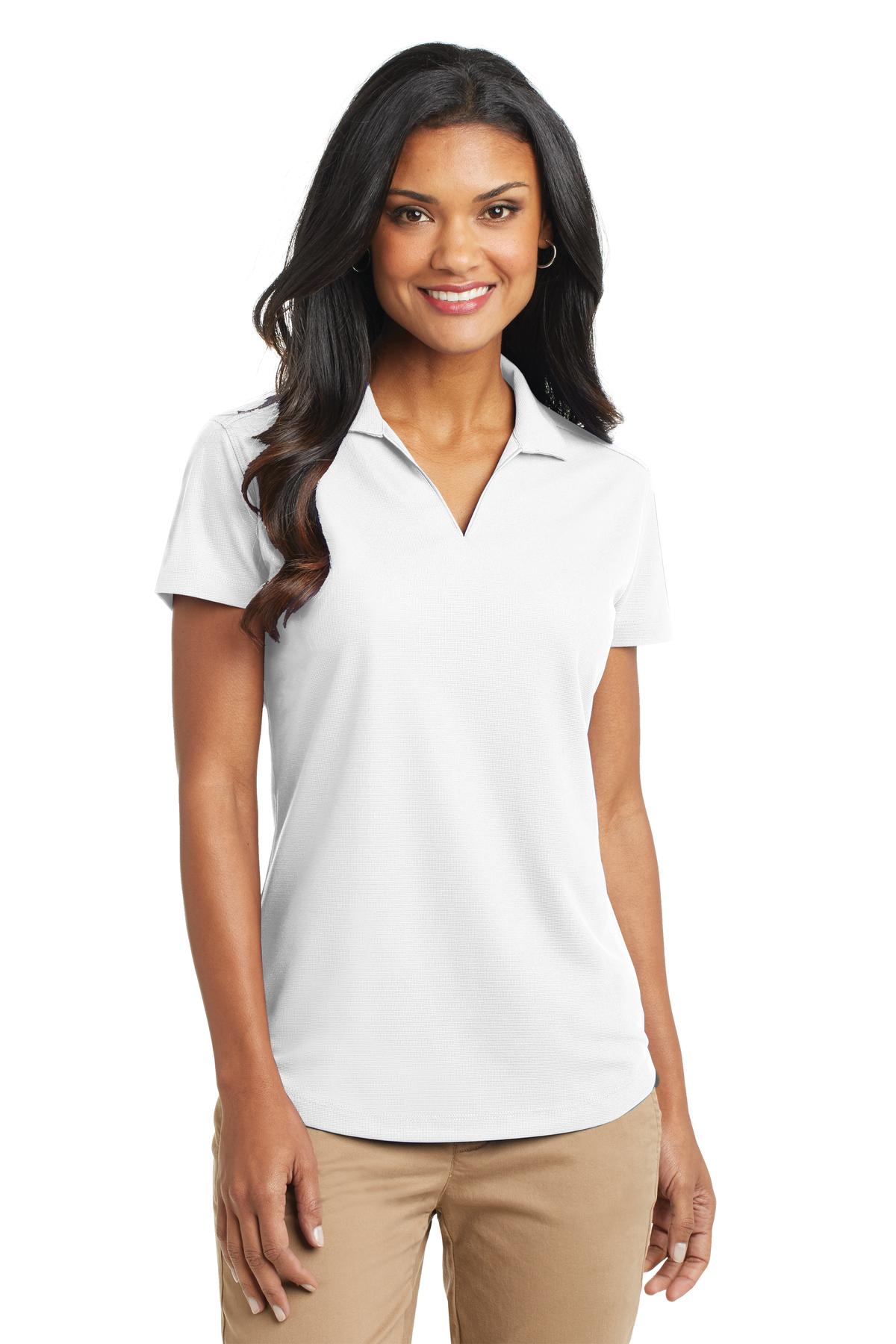 Port Authority Women's Dry Zone Grid Polo. L572 - White