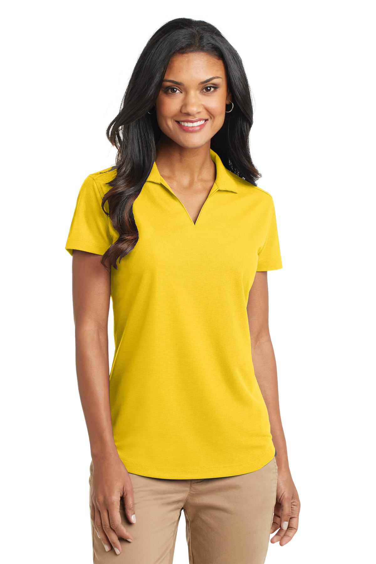 Port Authority Women's Dry Zone Grid Polo. L572 - Yellow