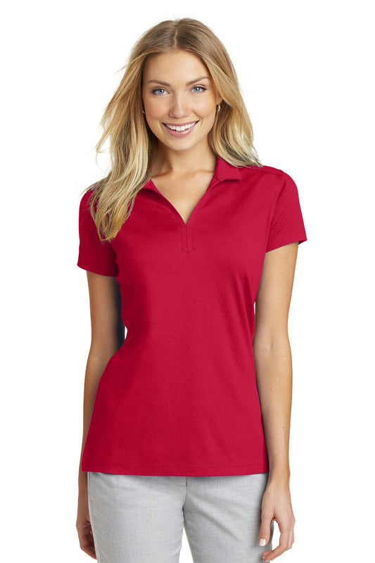 Port Authority Women's Rapid Dry Mesh Polo. L573 - Engine Red