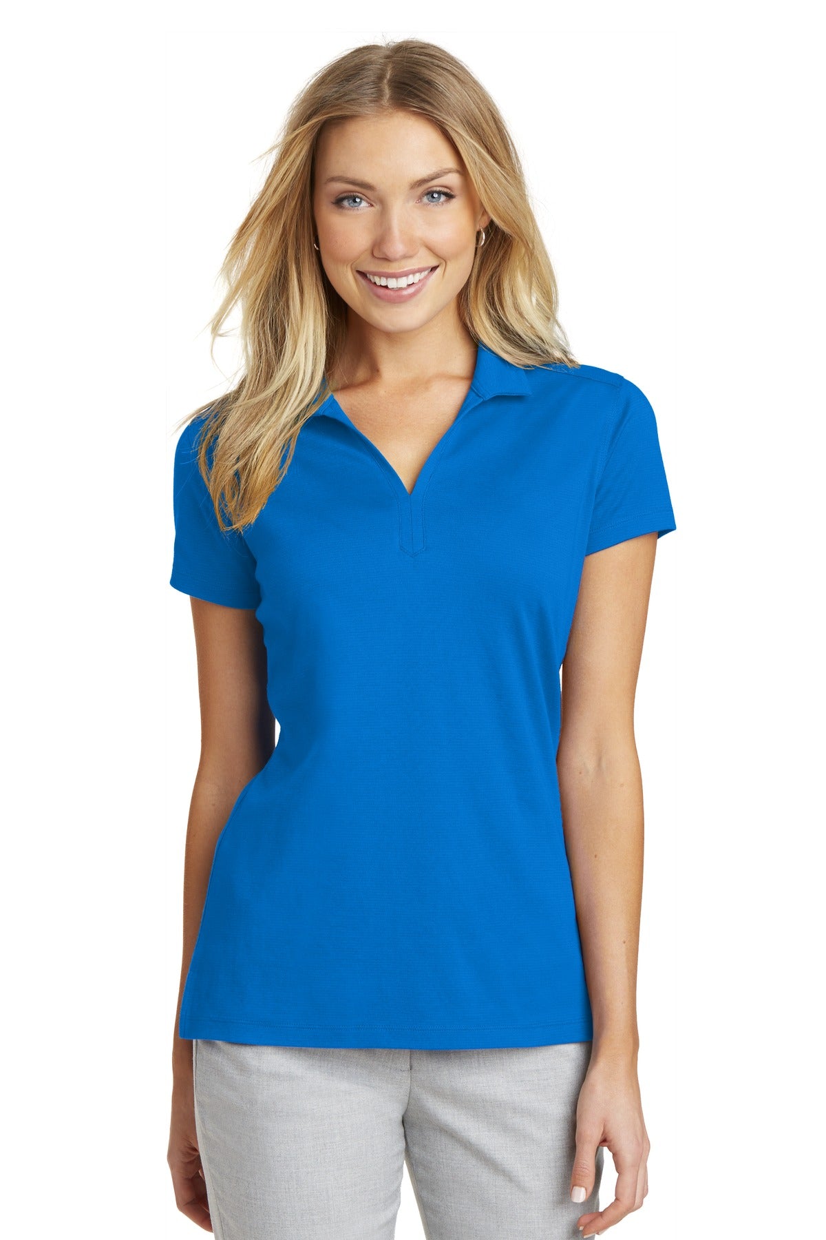Port Authority Women's Rapid Dry Mesh Polo. L573 - Skydiver Blue