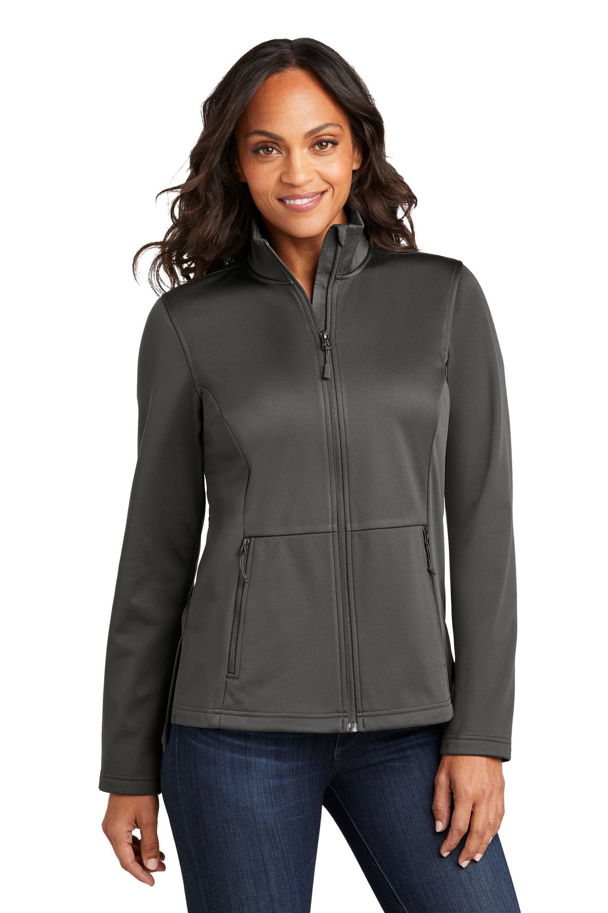 Port Authority Women's Flexshell Jacket L617 - Grey Steel