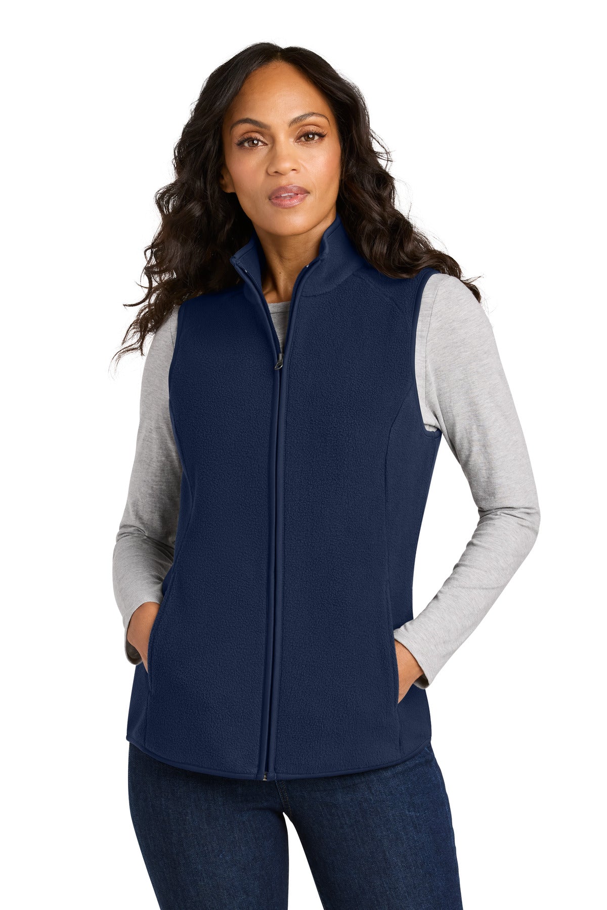 Port Authority Women's C-FREE Fleece Vest L702 - True Navy