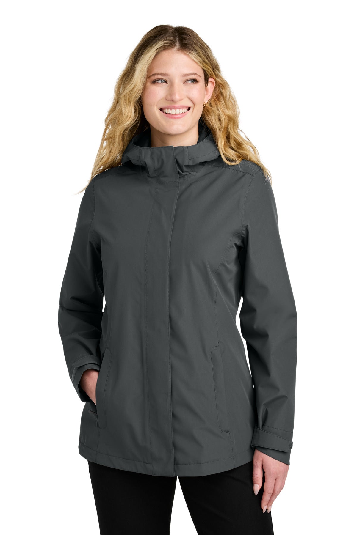 Port Authority Women's C-FREE Rain Jacket L714 - Grey Steel