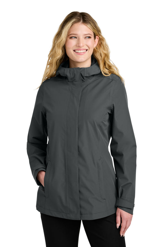 Port Authority Women's C-FREE Rain Jacket L714 - Grey Steel
