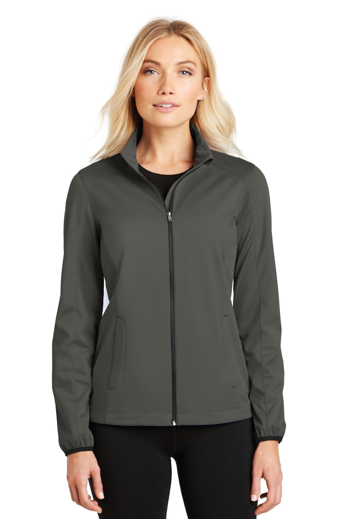 Port Authority Women's Active Soft Shell Jacket. L717 - Grey Steel