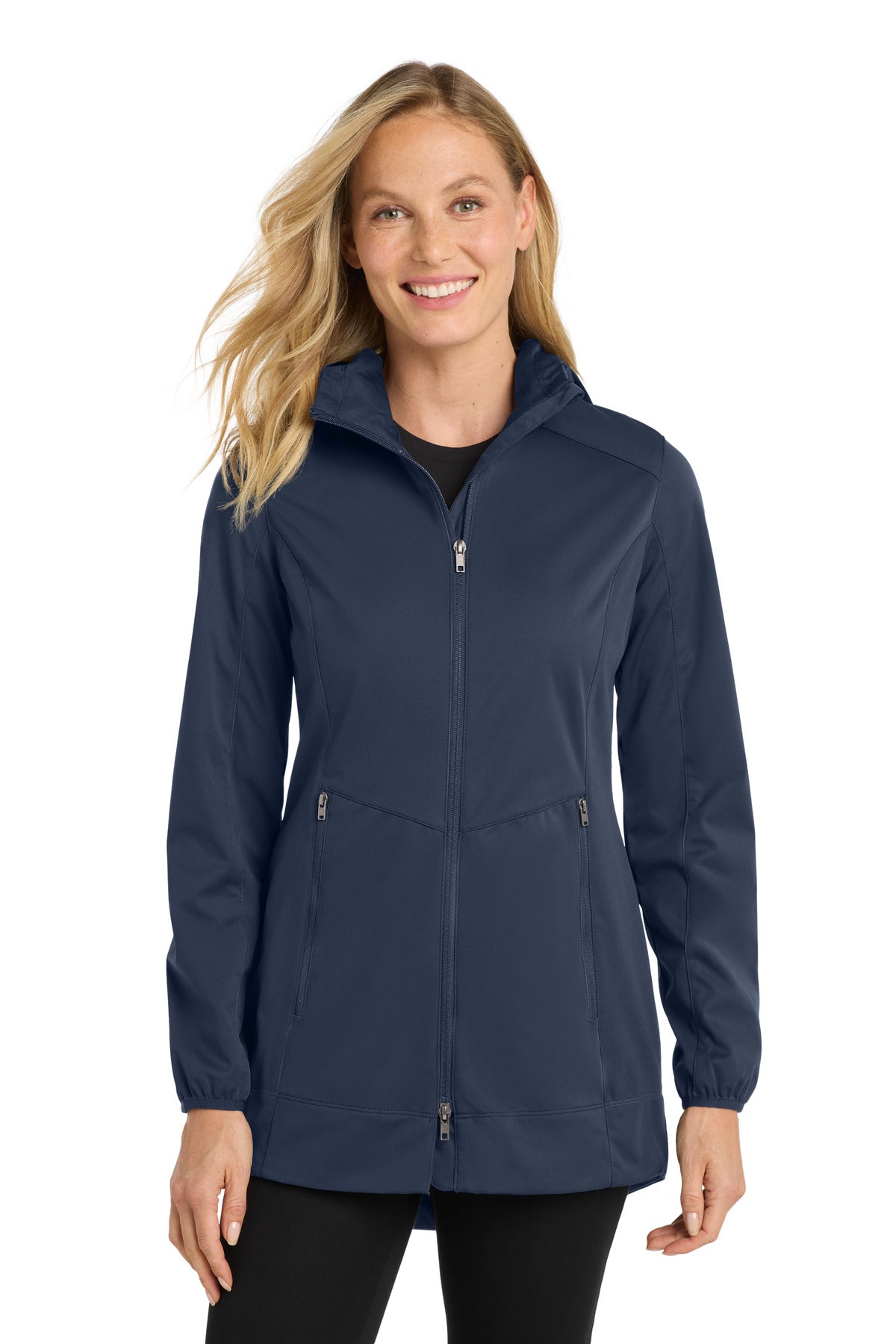 Port Authority Women's Active Hooded Soft Shell Jacket. L719 - Dress Blue Navy