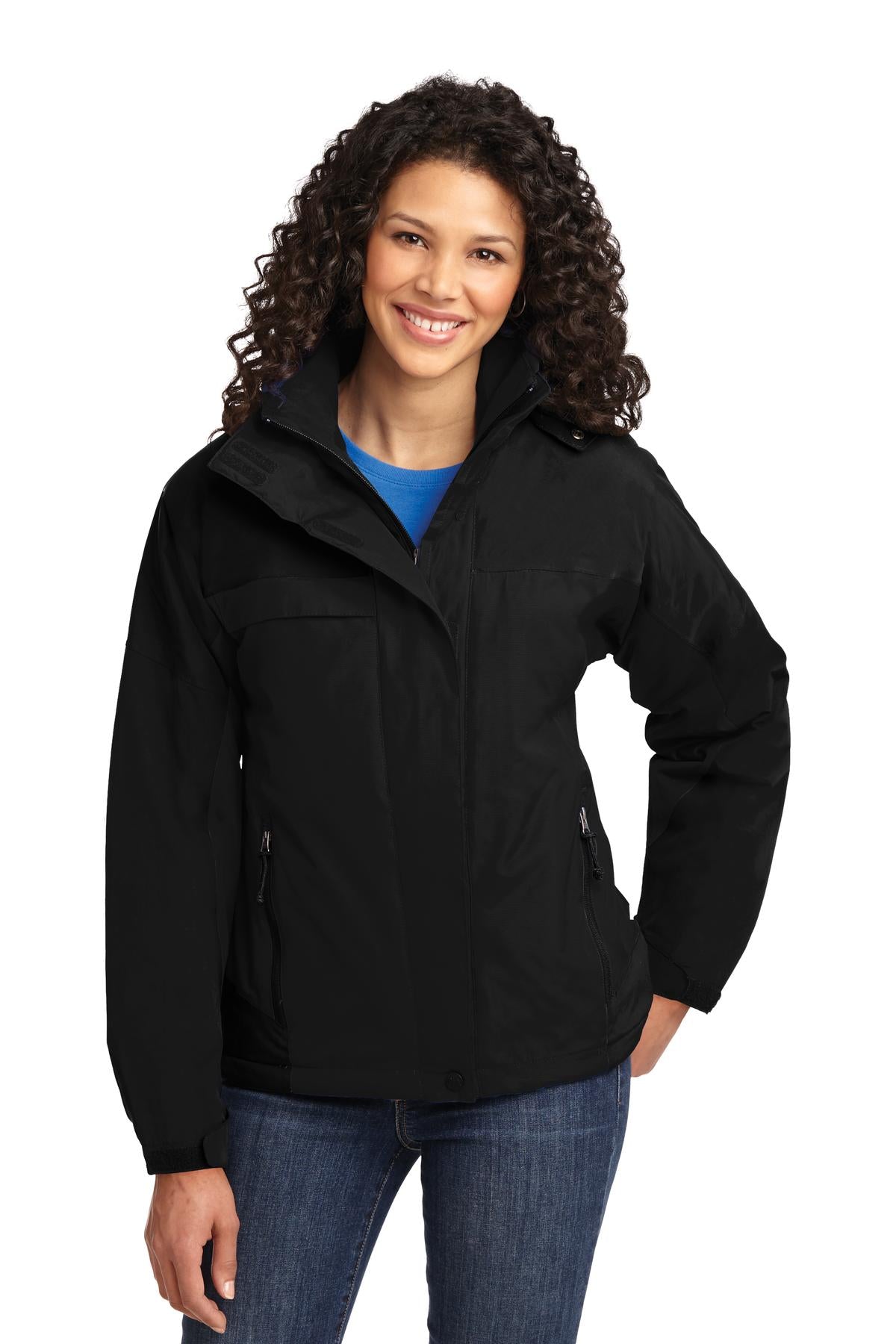 Port Authority Women's Nootka Jacket.  L792 - Black/ Black