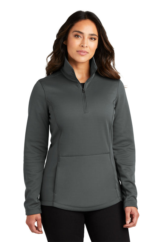 Port Authority Women's Smooth Fleece 1/4-Zip L804 - Graphite