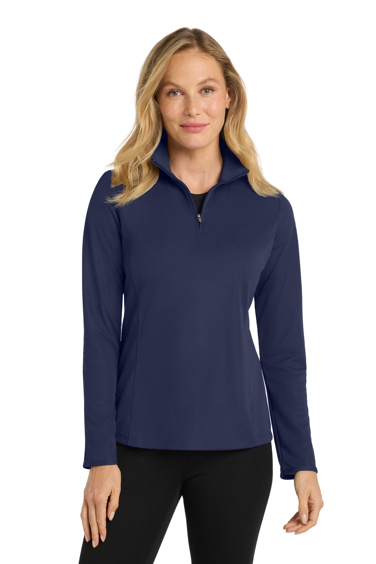 Port Authority Women's Pinpoint Mesh 1/2-Zip . L806 - True Navy