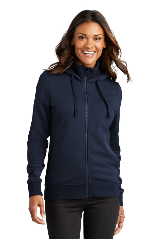 Port Authority Women's Smooth Fleece Hooded Jacket L814 - River Blue Navy