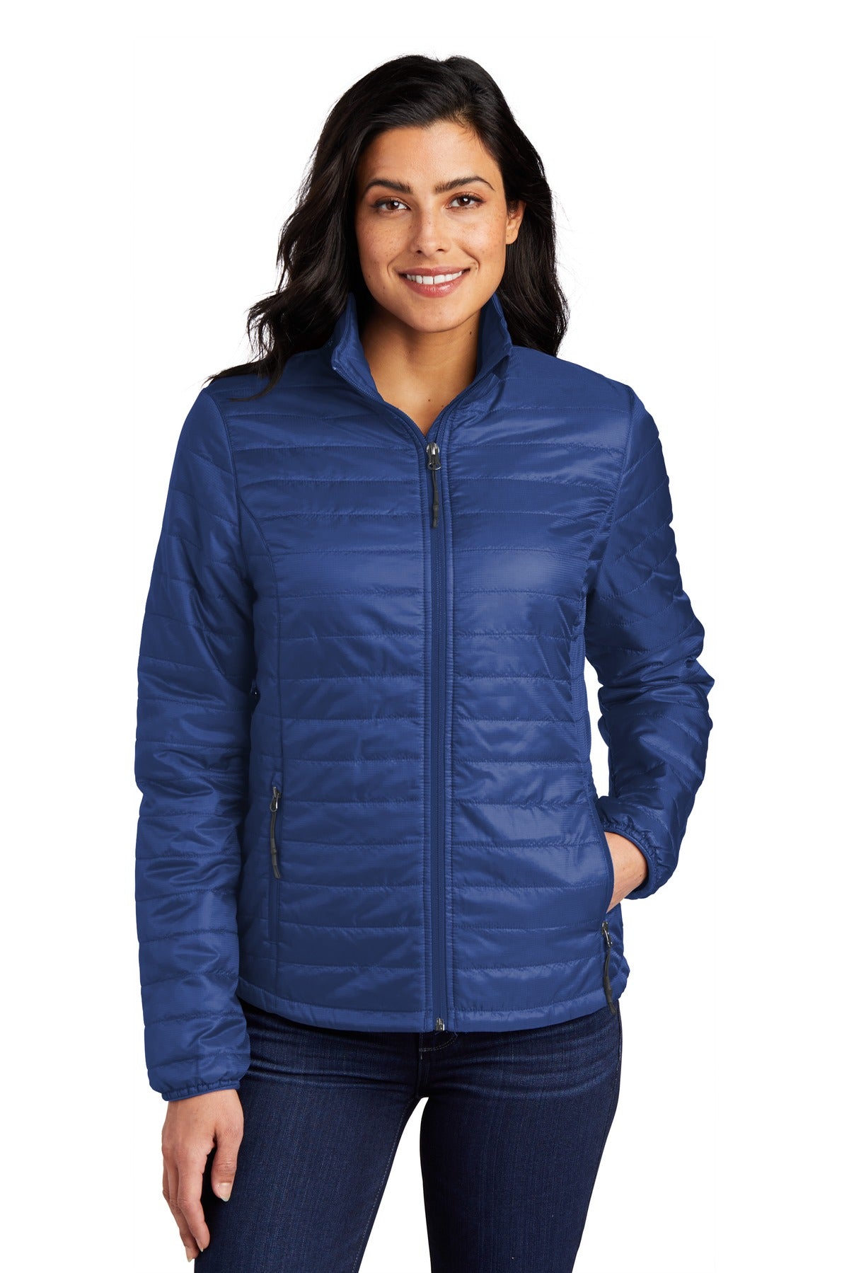 Port Authority Women's Packable Puffy Jacket L850 - Cobalt Blue