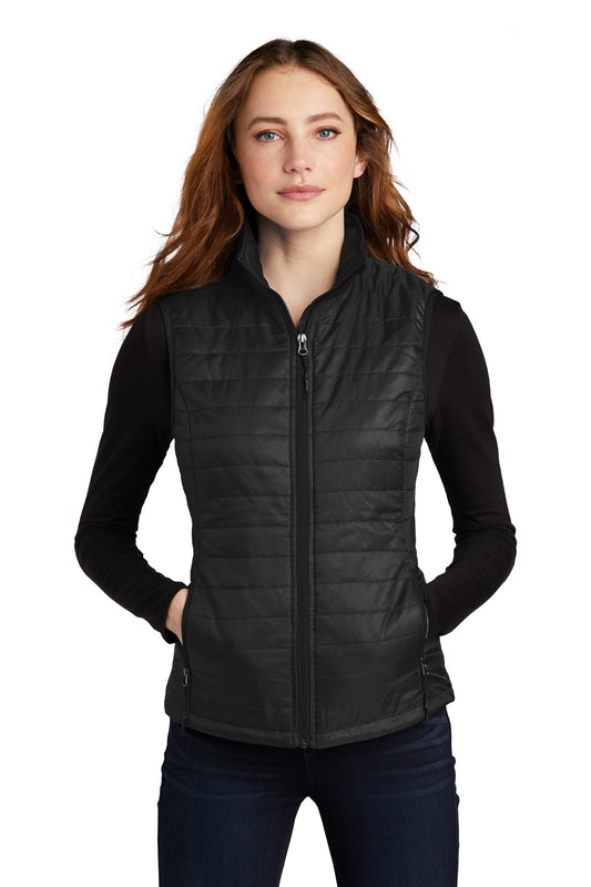 Port Authority  Women's Packable Puffy Vest L851 - Deep Black