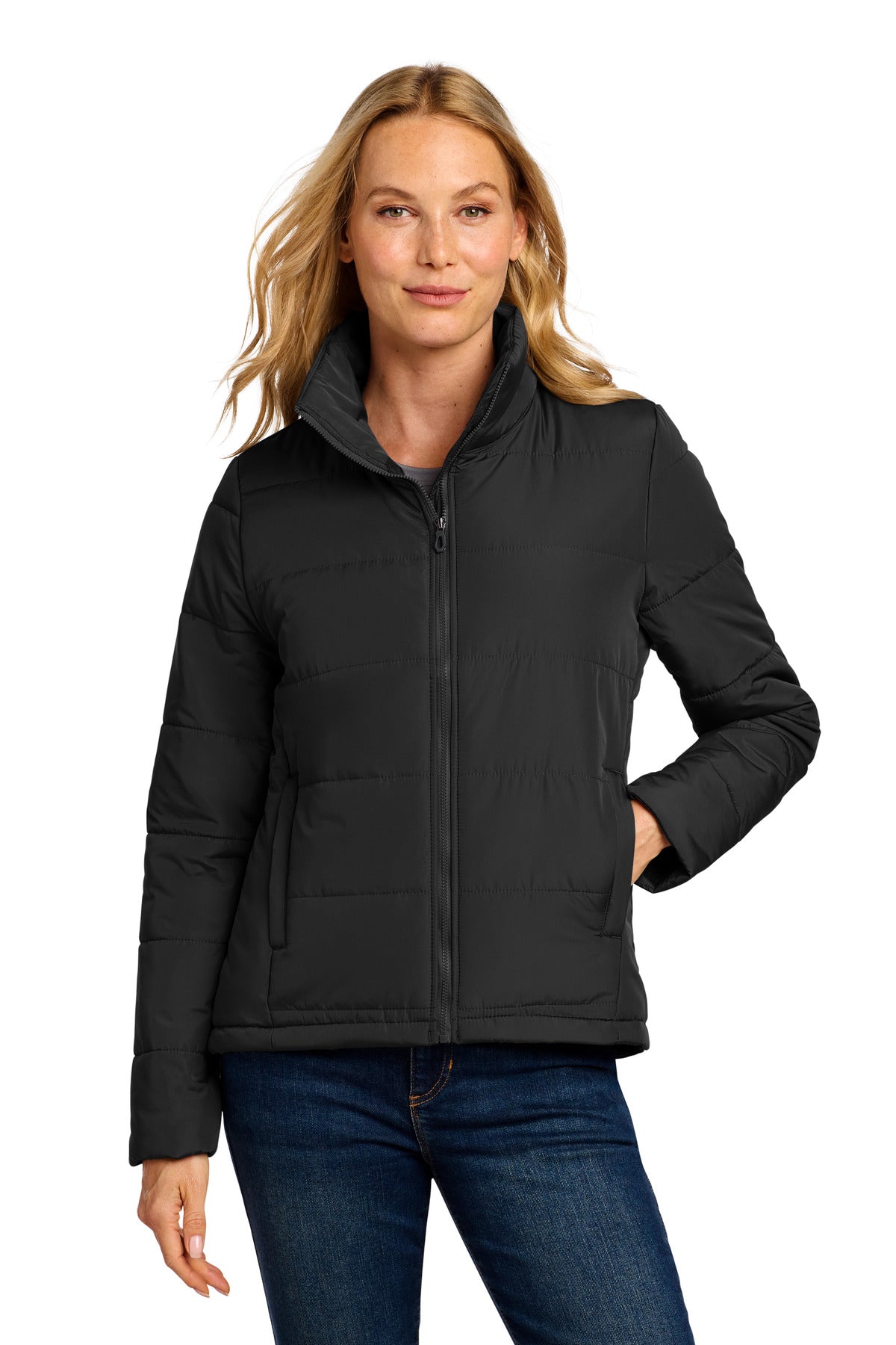 Port Authority Women's Puffer Jacket L852 - Deep Black