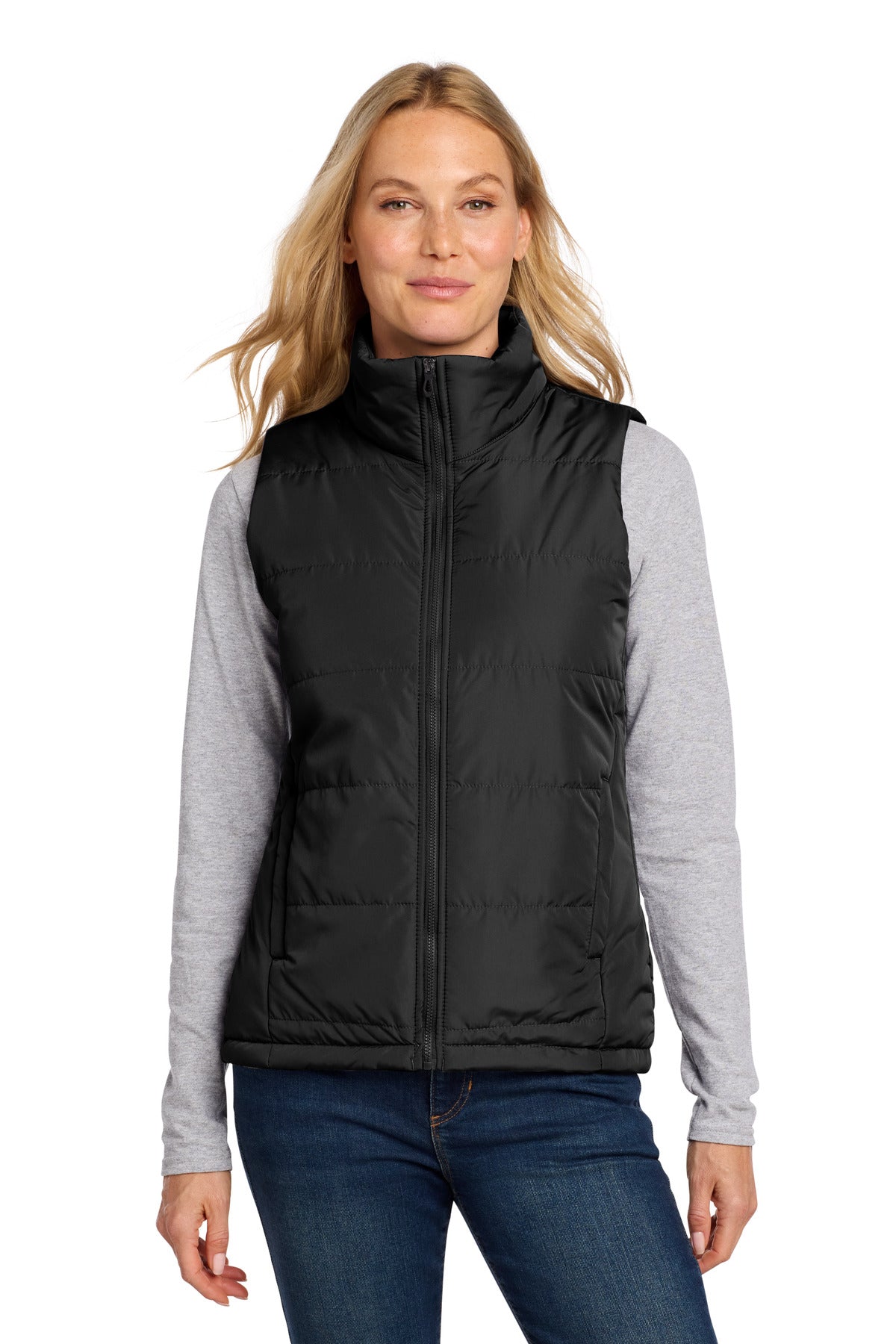 Port Authority Women's Puffer Vest L853 - Deep Black