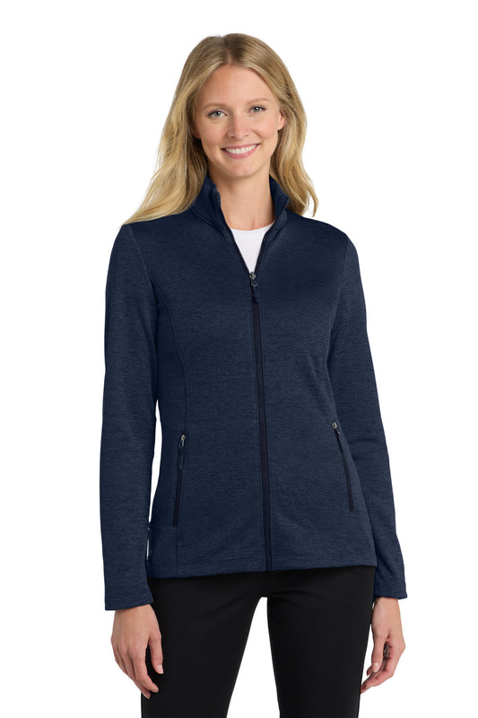Port Authority  Women's Collective Striated Fleece Jacket. L905 - River Blue Navy Heather