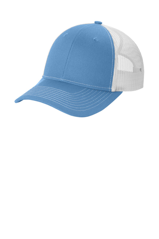 Port Authority Snapback Ponytail Trucker Cap LC401 - Carolina Blue/ White