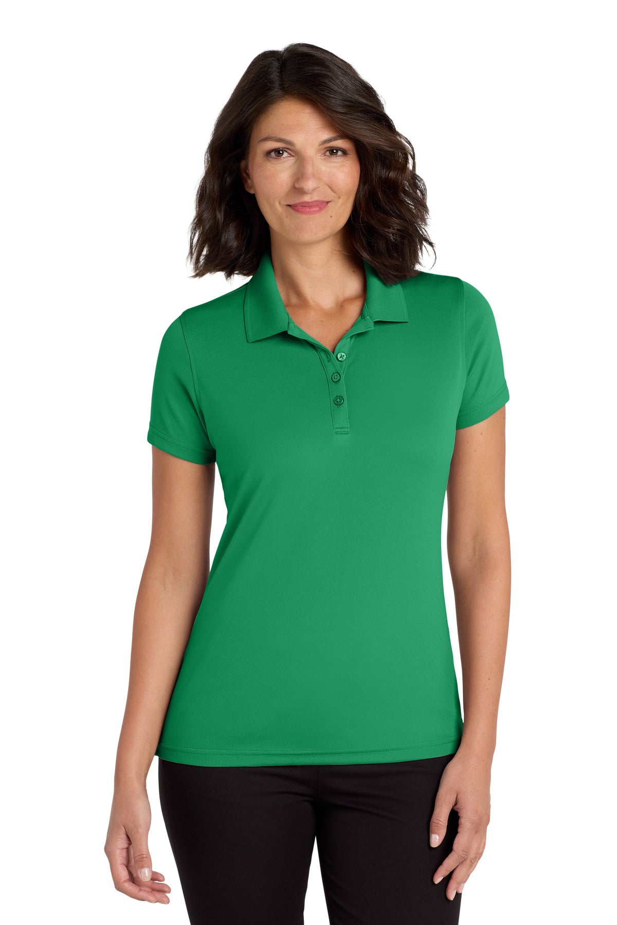 Port Authority Women's Dry Zone UV Micro-Mesh Polo. LK110 - Bright Kelly Green