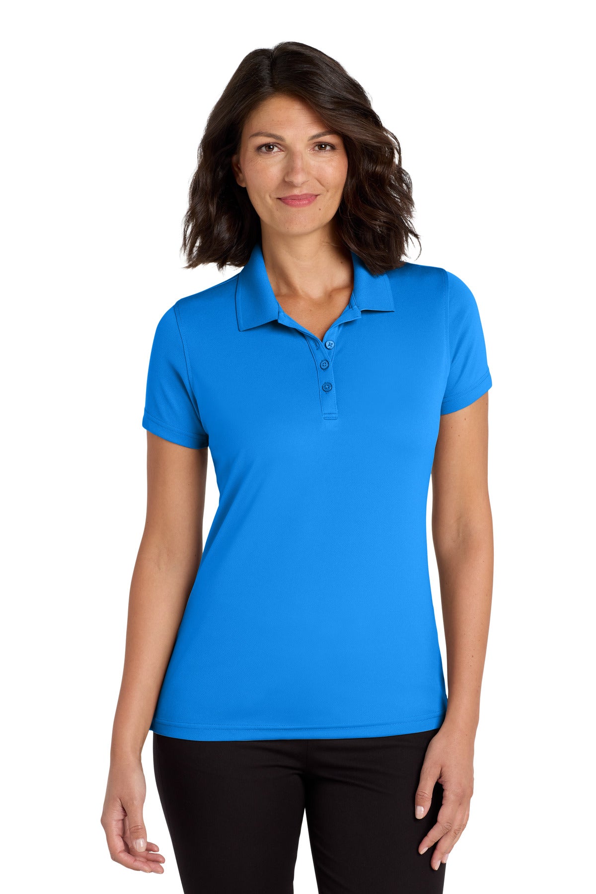 Port Authority Women's Dry Zone UV Micro-Mesh Polo. LK110 - Coastal Blue