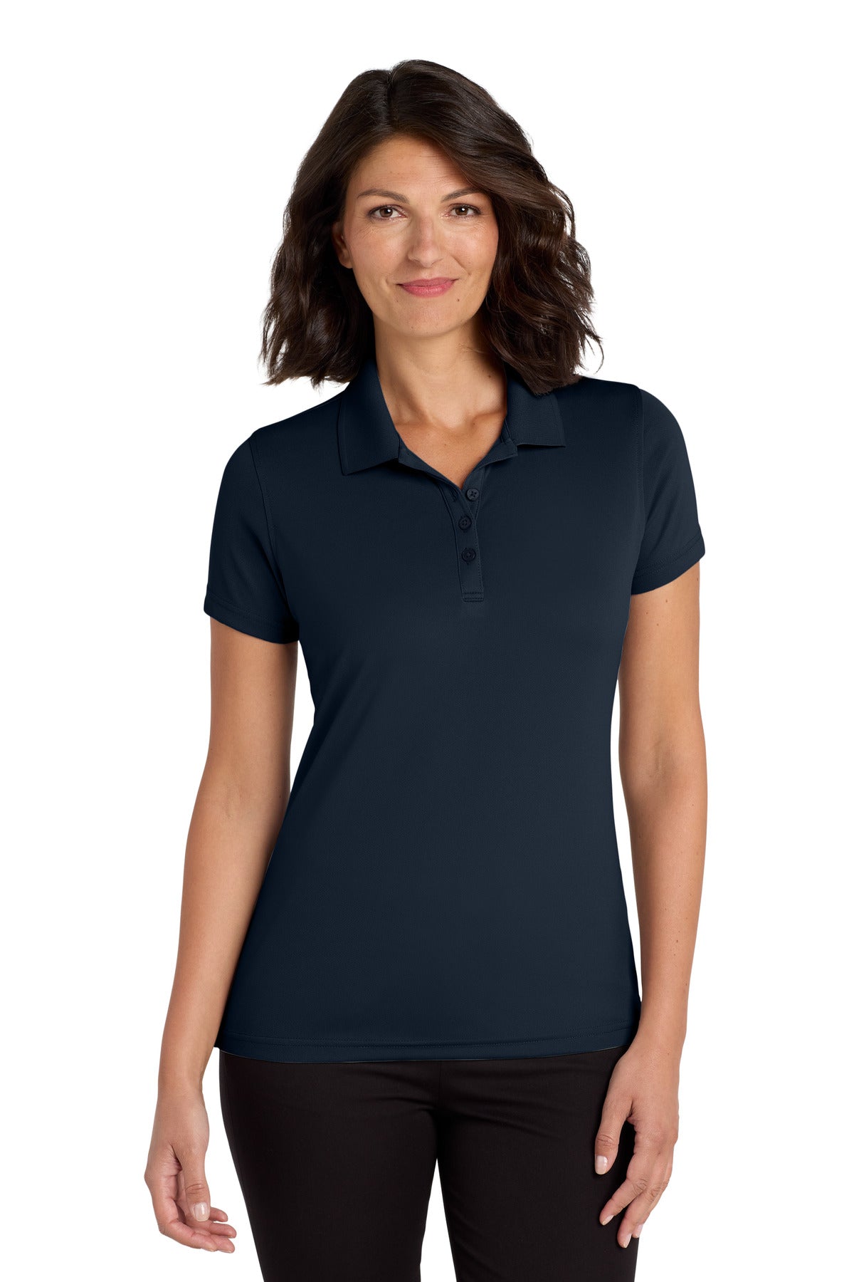 Port Authority Women's Dry Zone UV Micro-Mesh Polo. LK110 - River Blue Navy
