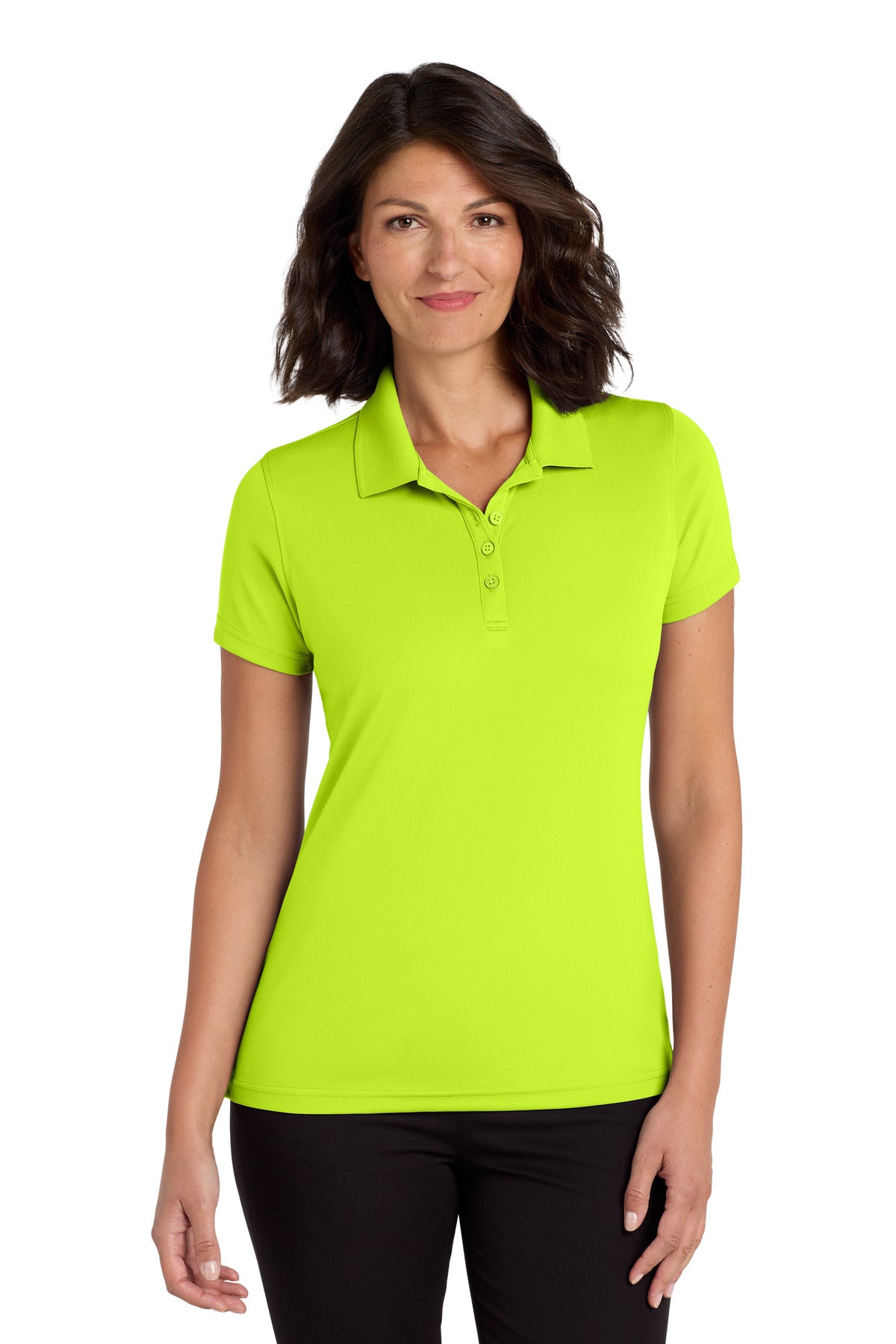 Port Authority Women's Dry Zone UV Micro-Mesh Polo. LK110 - Safety Yellow