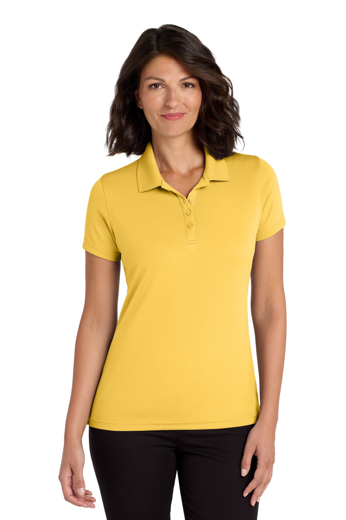 Port Authority Women's Dry Zone UV Micro-Mesh Polo. LK110 - Sunburst Yellow