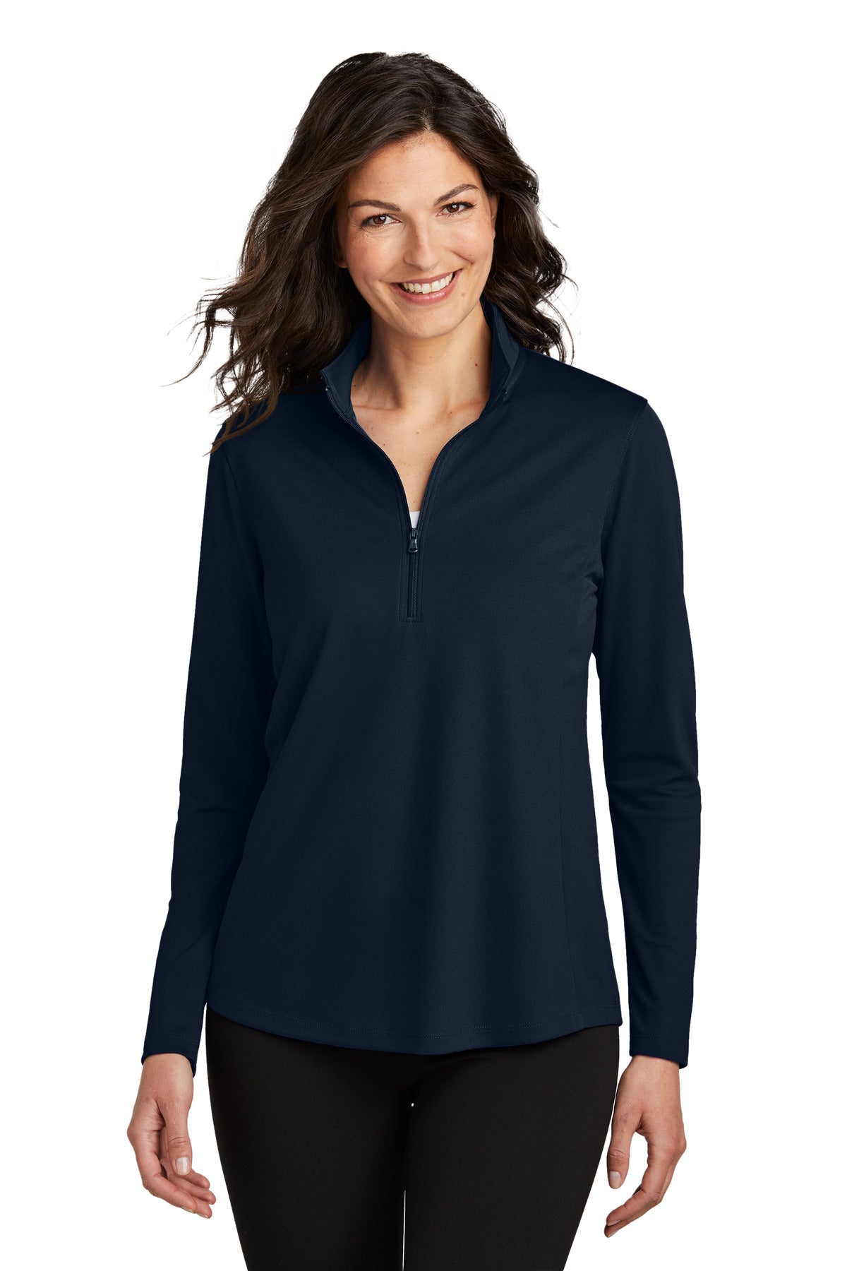 Port Authority Women's Dry Zone UV Micro-Mesh 1/4-Zip LK112 - River Blue Navy