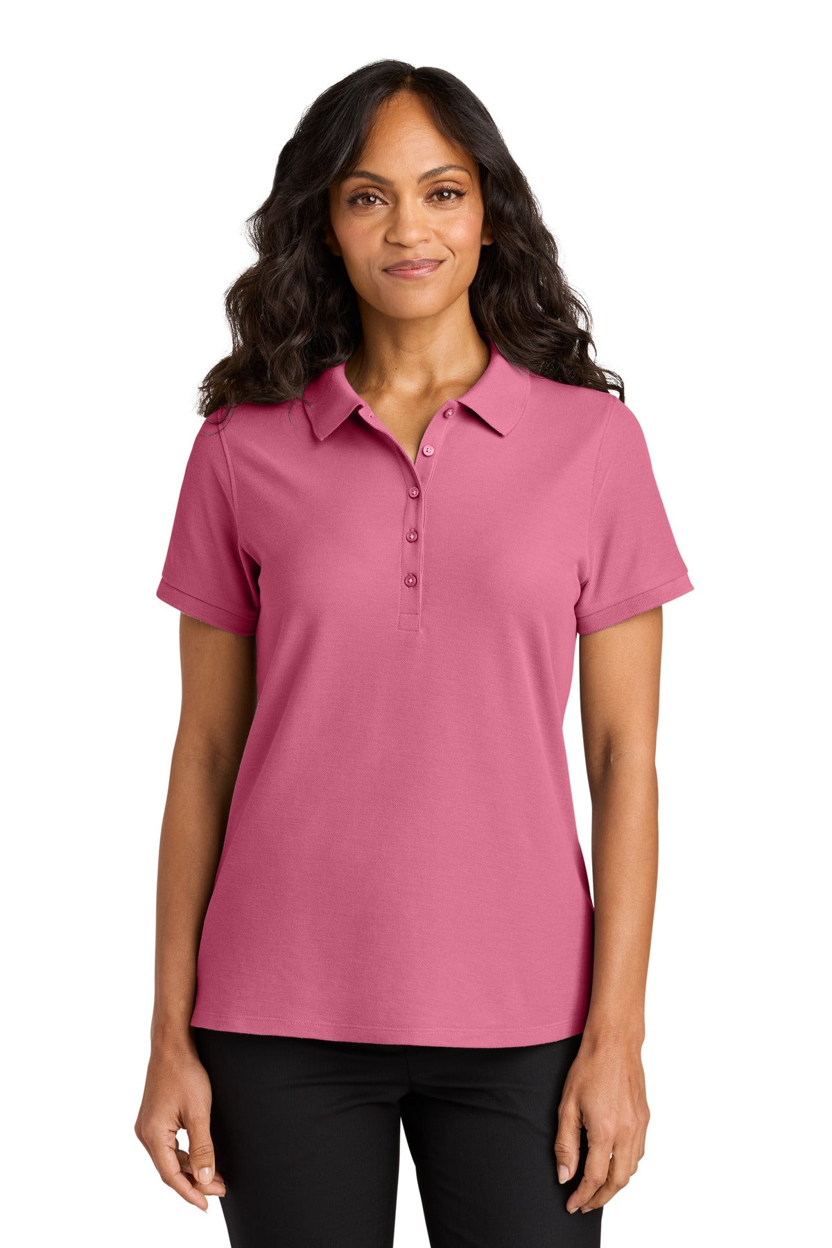 Port Authority Women's Wearever Signature Pique Polo LK200 - Awareness Pink