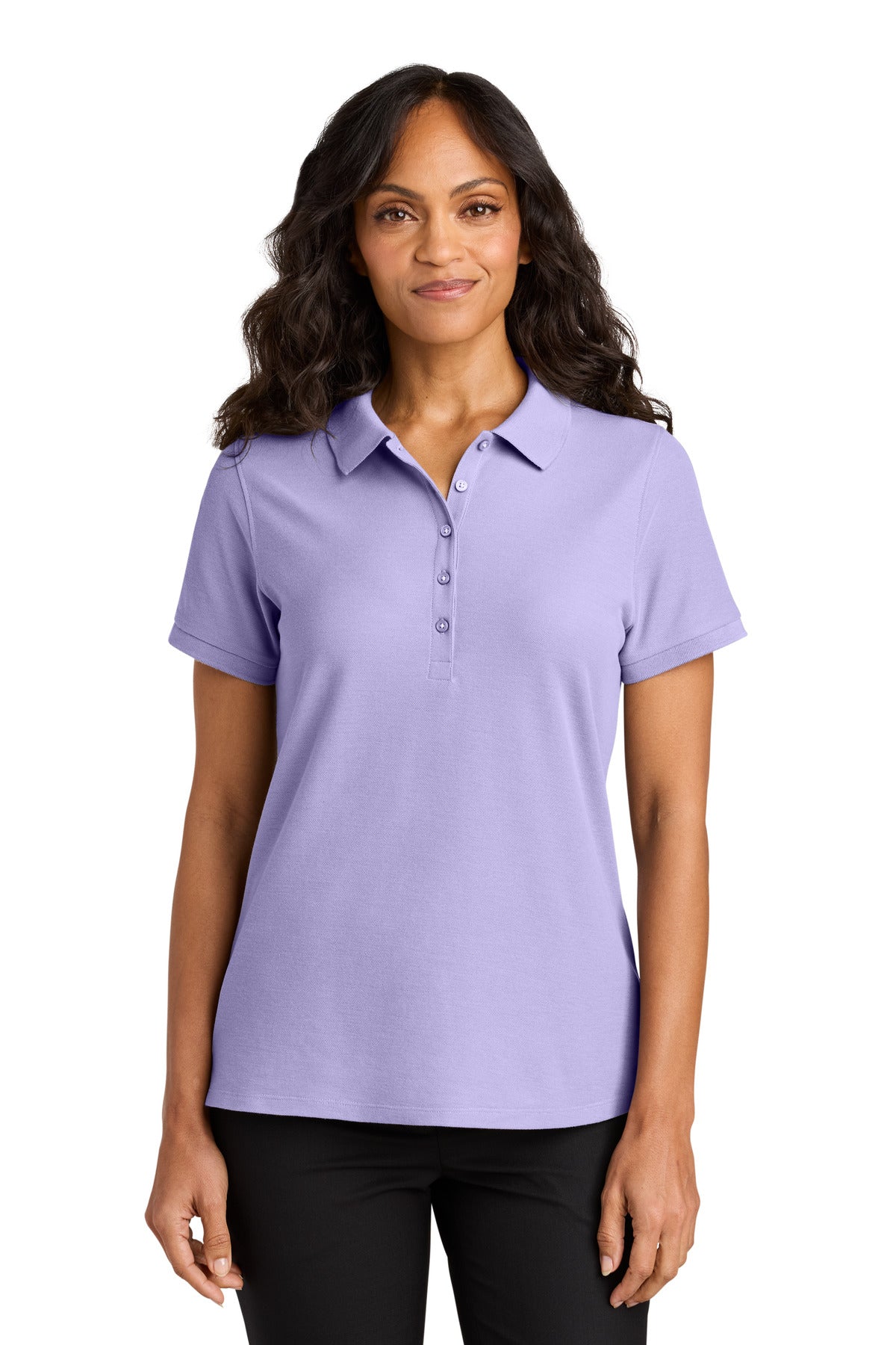 Port Authority Women's Wearever Signature Pique Polo LK200 - Bright Lavender