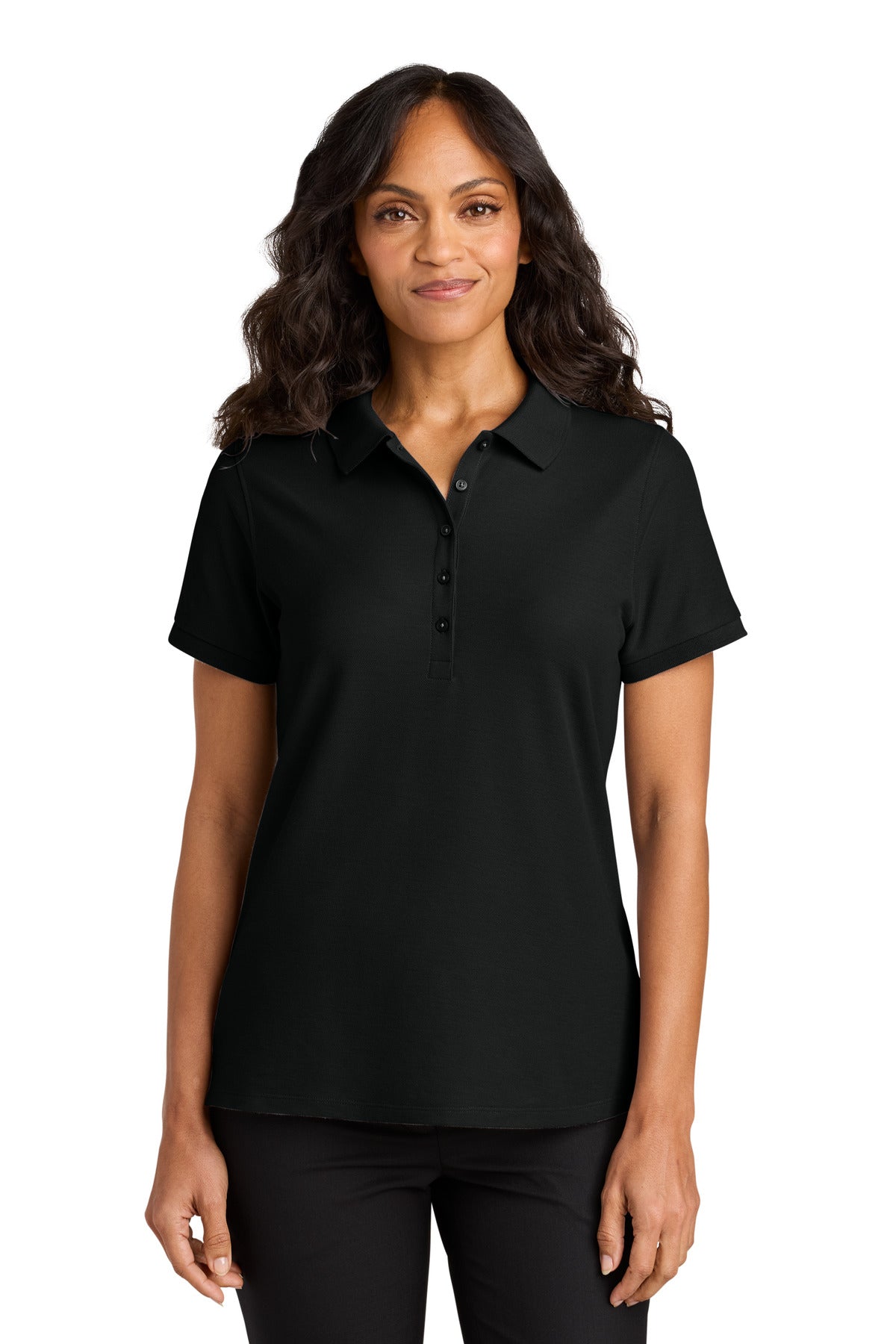 Port Authority Women's Wearever Signature Pique Polo LK200 - Deep Black