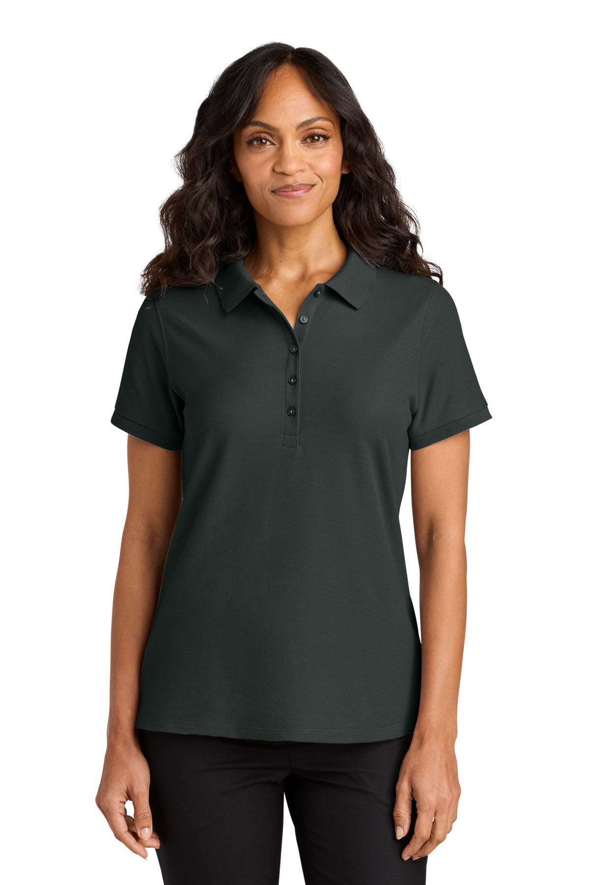 Port Authority Women's Wearever Signature Pique Polo LK200 - Grey Smoke