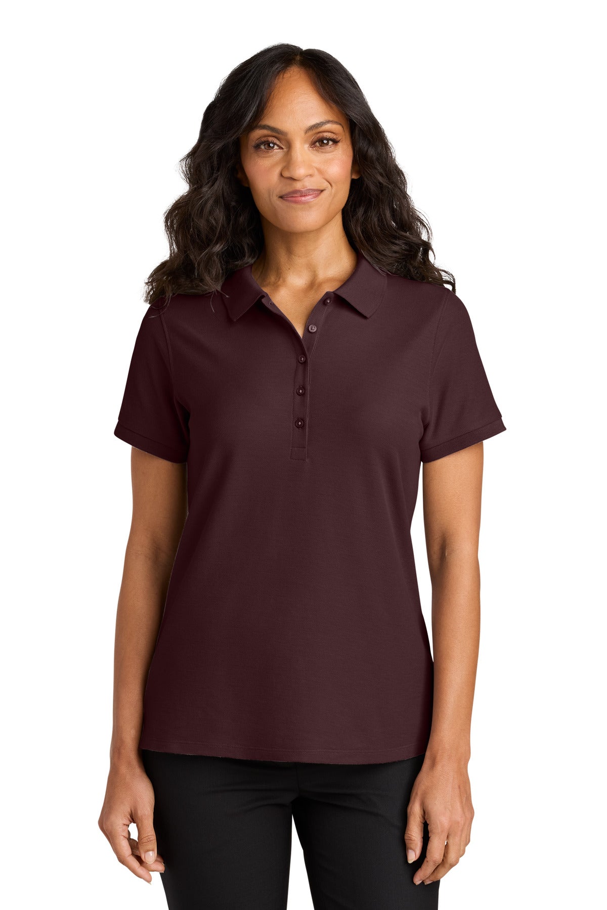 Port Authority Women's Wearever Signature Pique Polo LK200 - Maroon