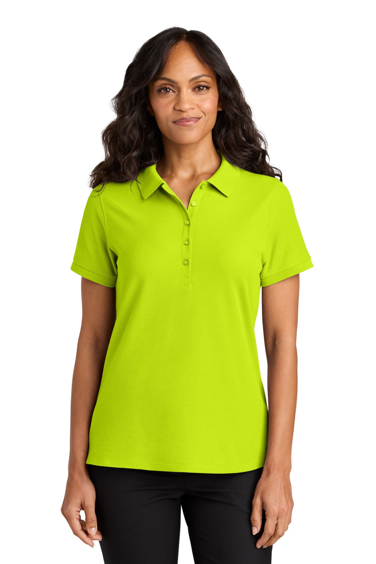 Port Authority Women's Wearever Signature Pique Polo LK200 - Neon Yellow