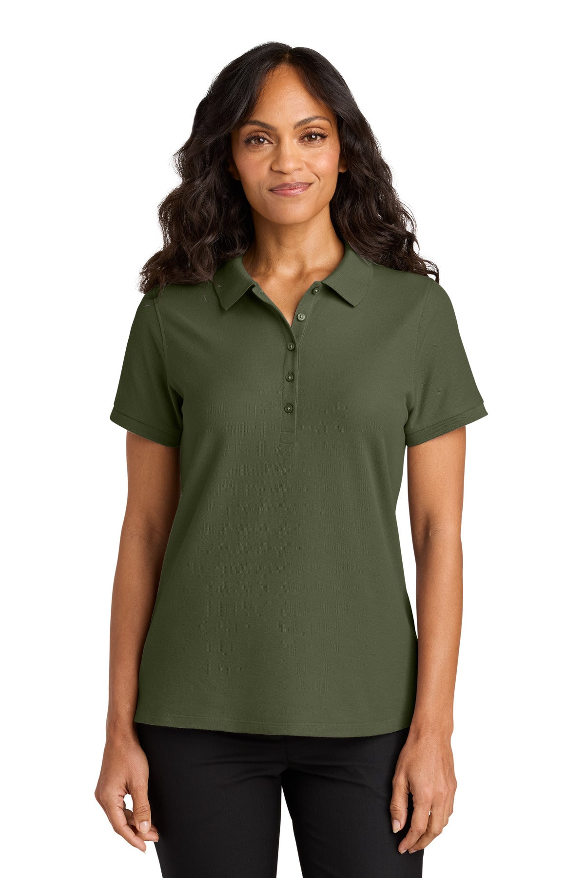 Port Authority Women's Wearever Signature Pique Polo LK200 - Olive Drab Green