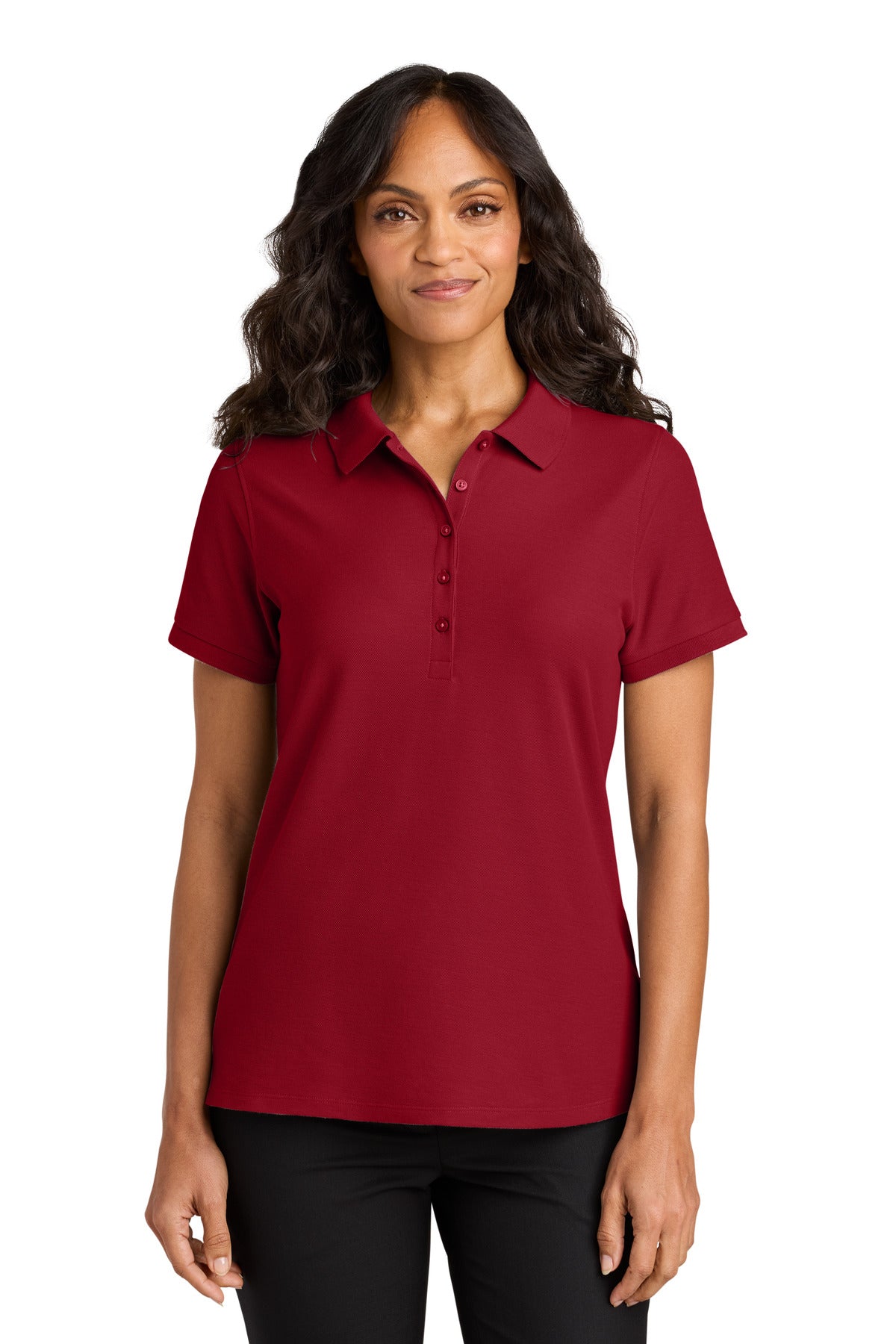 Port Authority Women's Wearever Signature Pique Polo LK200 - Rich Red