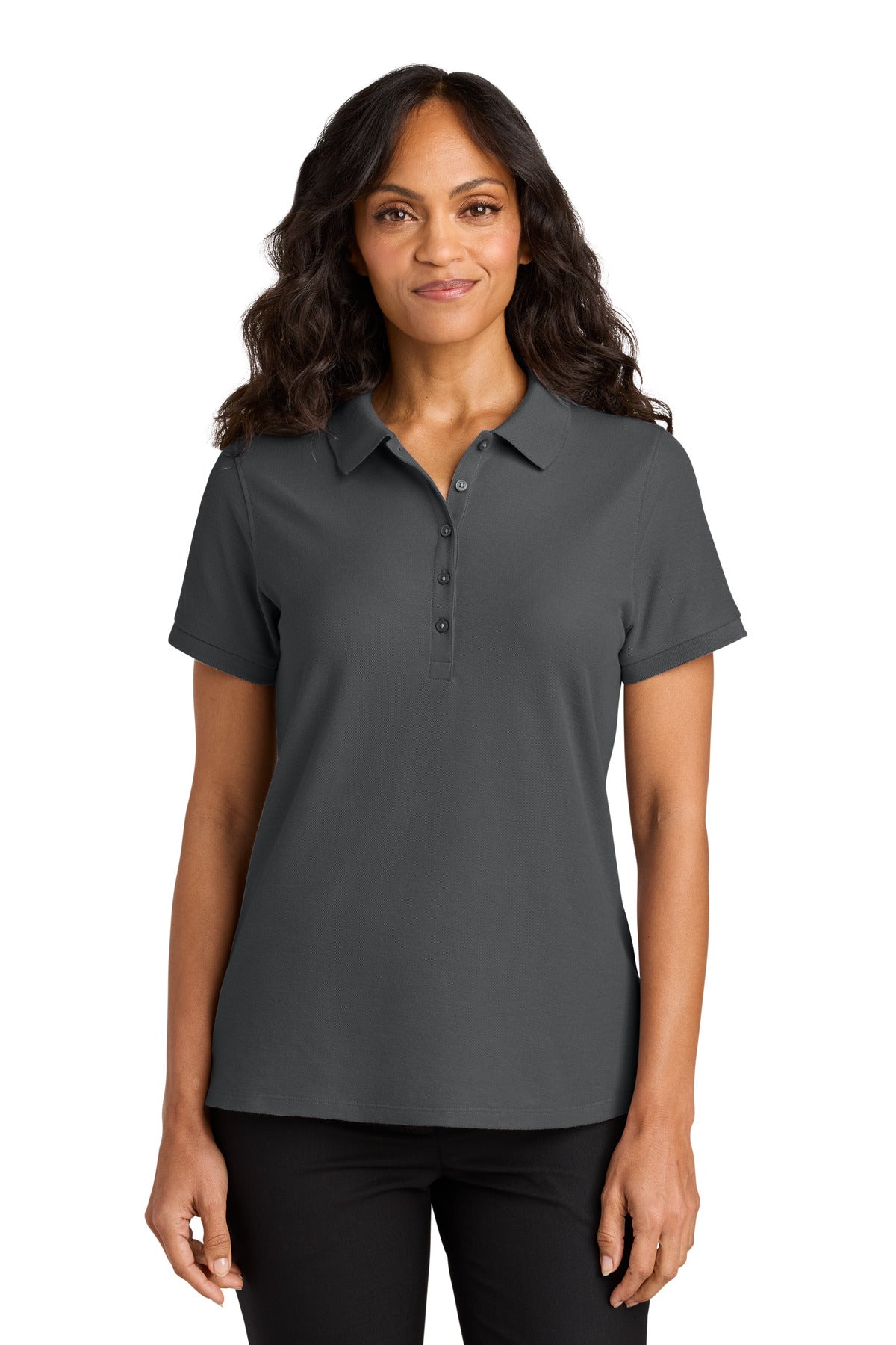 Port Authority Women's Wearever Signature Pique Polo LK200 - Storm Grey