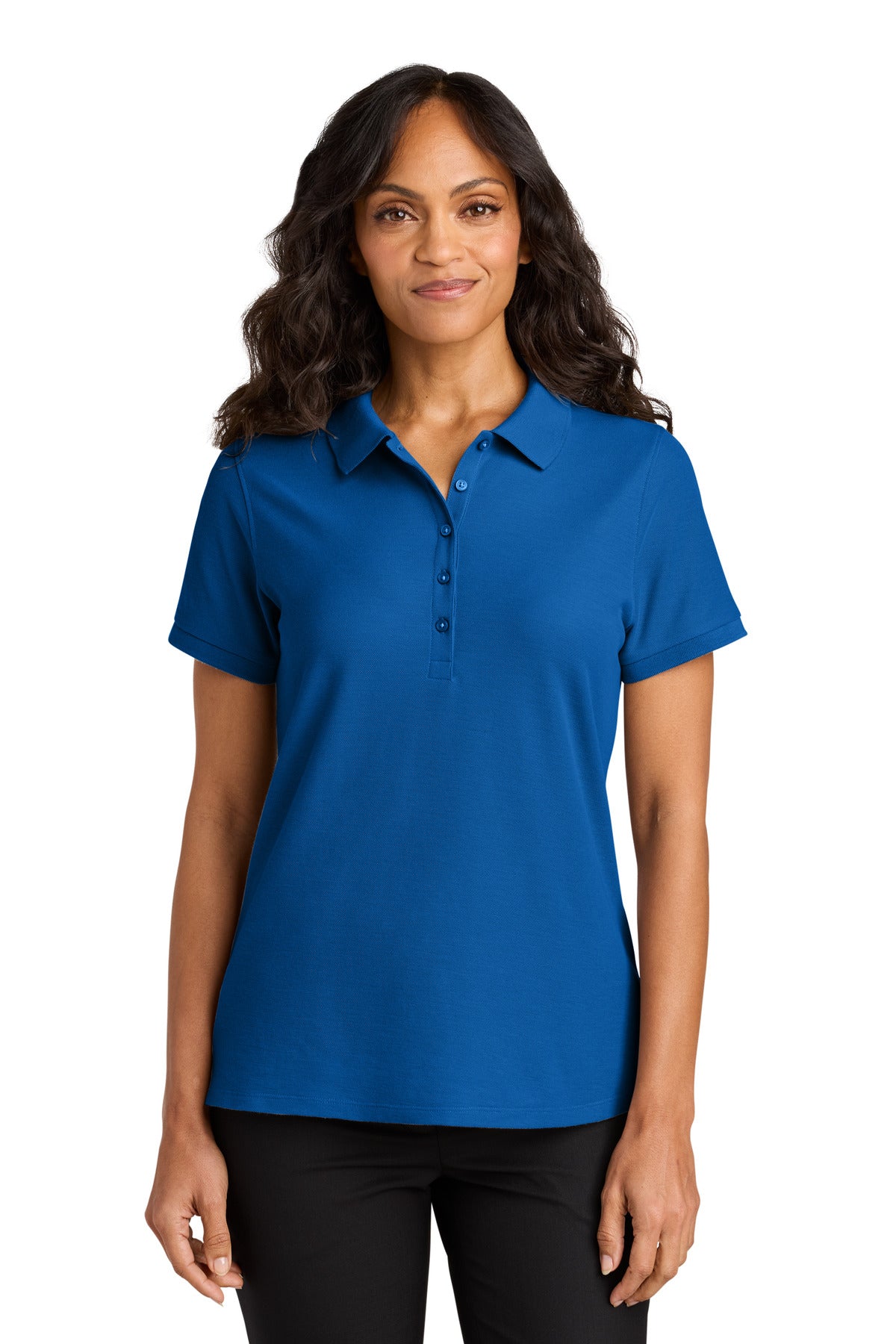 Port Authority Women's Wearever Signature Pique Polo LK200 - Strong Blue