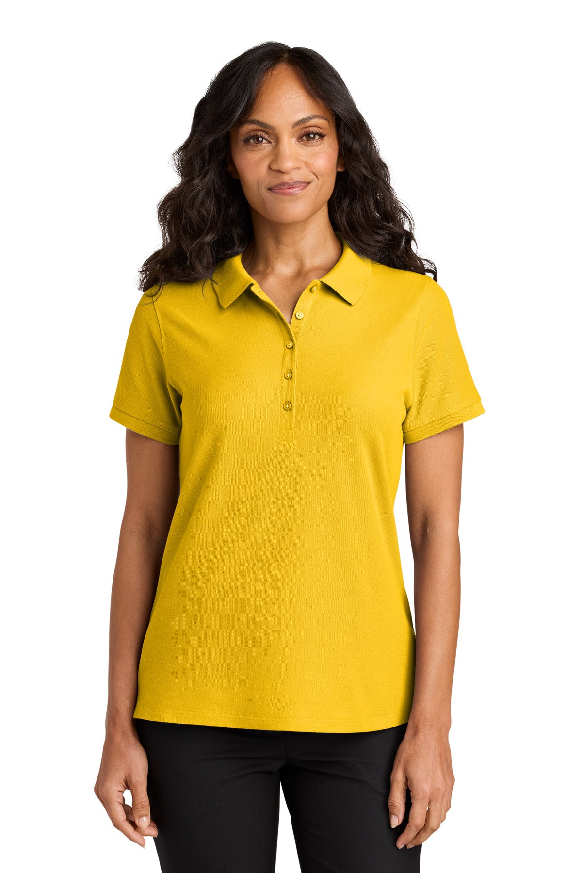 Port Authority Women's Wearever Signature Pique Polo LK200 - Sunflower Yellow