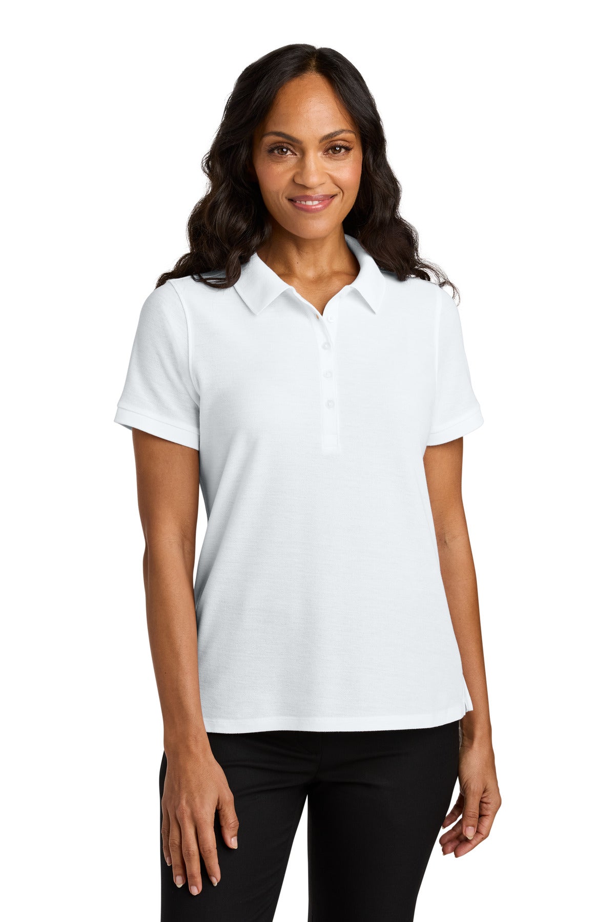 Port Authority Women's Wearever Signature Pique Polo LK200 - White