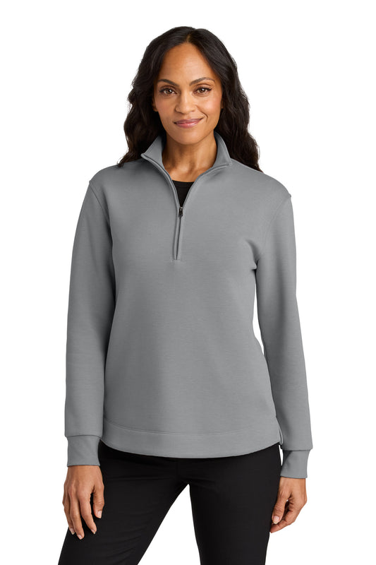 Port Authority Women's Wearever Signature Double Pique 1/4-Zip LK210 - Gusty Grey