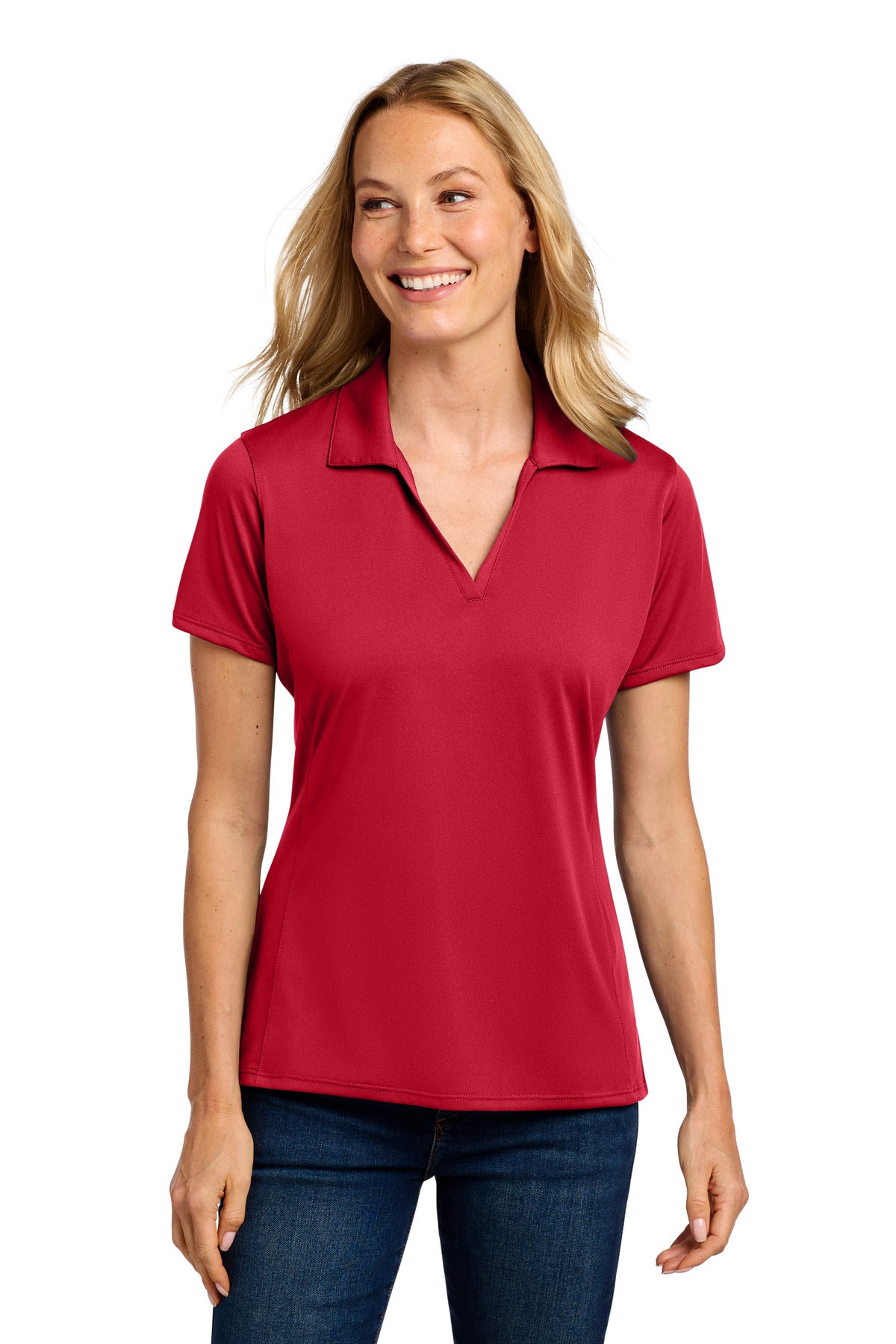 Port Authority Women's Performance Staff Polo LK398 - Engine Red
