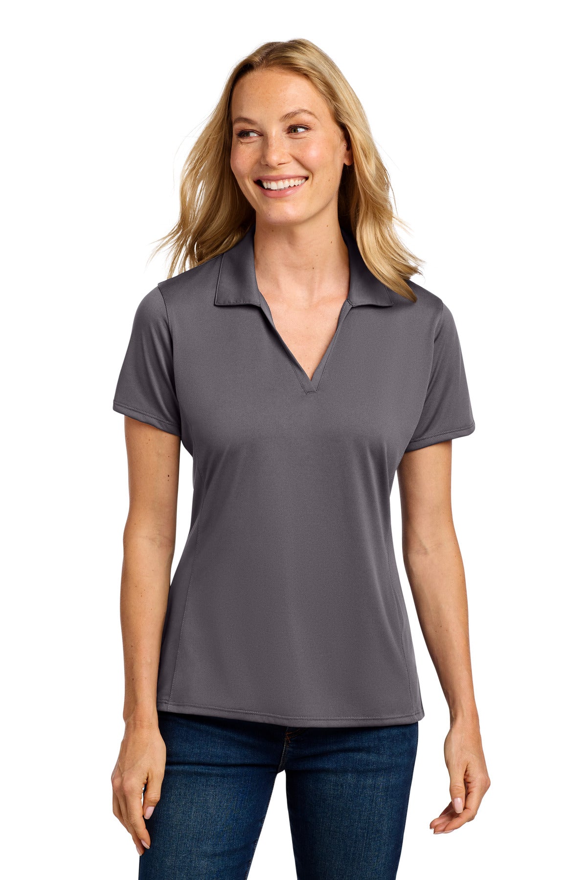 Port Authority Women's Performance Staff Polo LK398 - Graphite