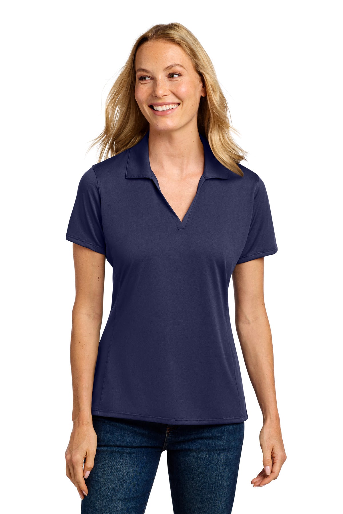 Port Authority Women's Performance Staff Polo LK398 - True Navy