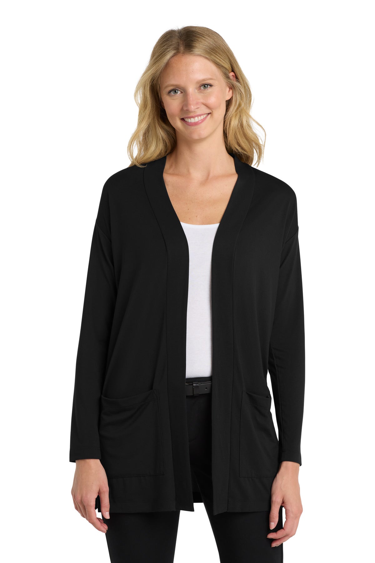 Port Authority  Women's Concept Long Pocket Cardigan . LK5434 - Black